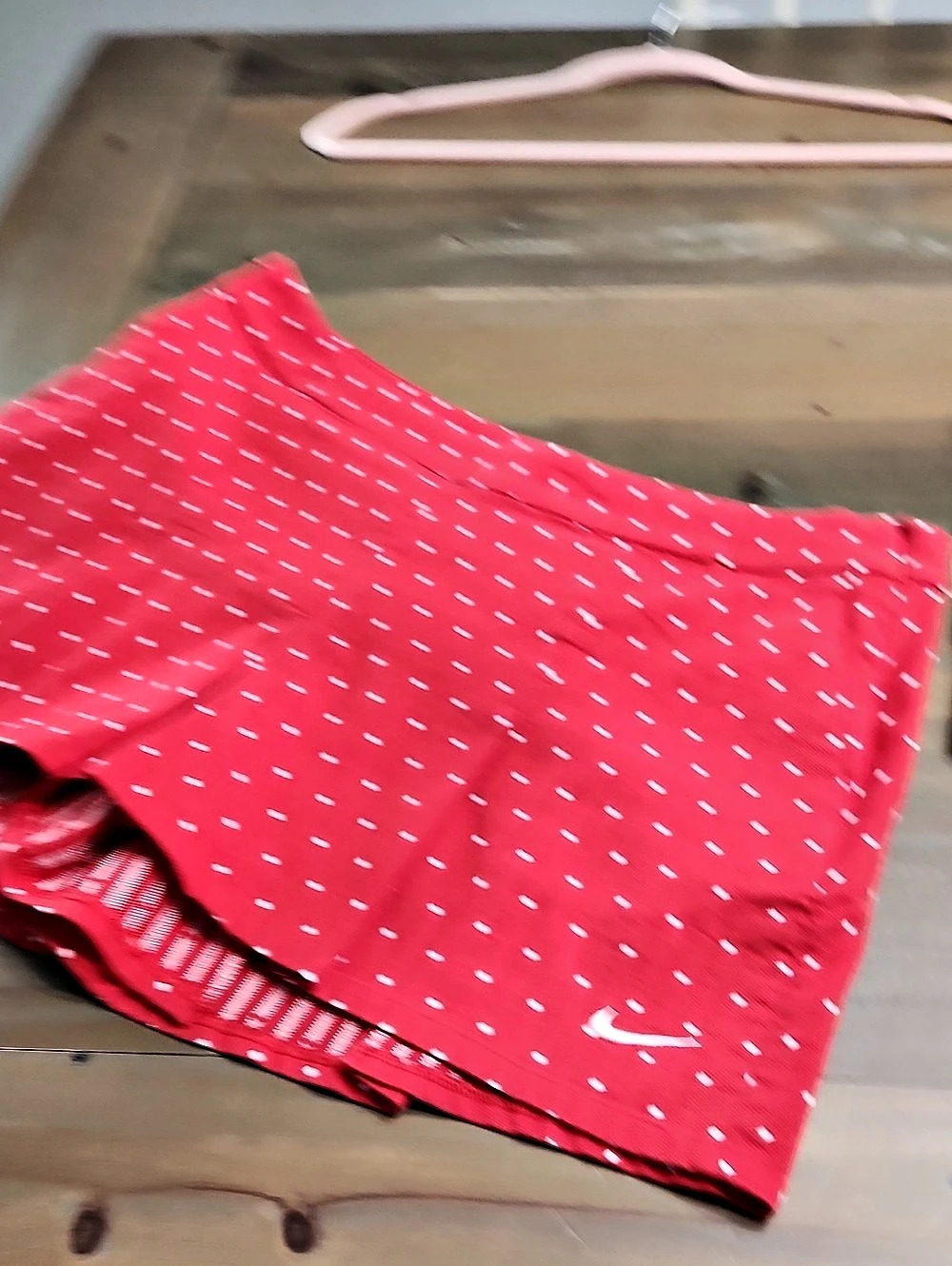Nike Golf Skirt in Red & White Polka Dot Size M